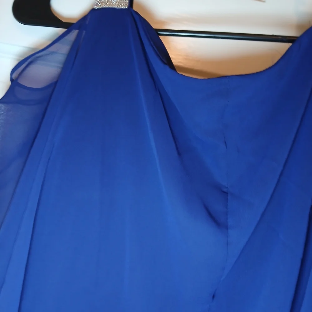 MSK Blue Dress with Silver Details - Picture 7 of 7